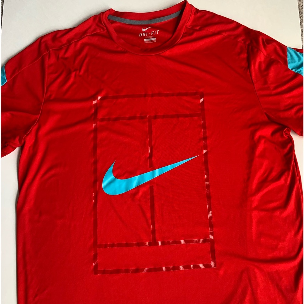 Red Nike shirt